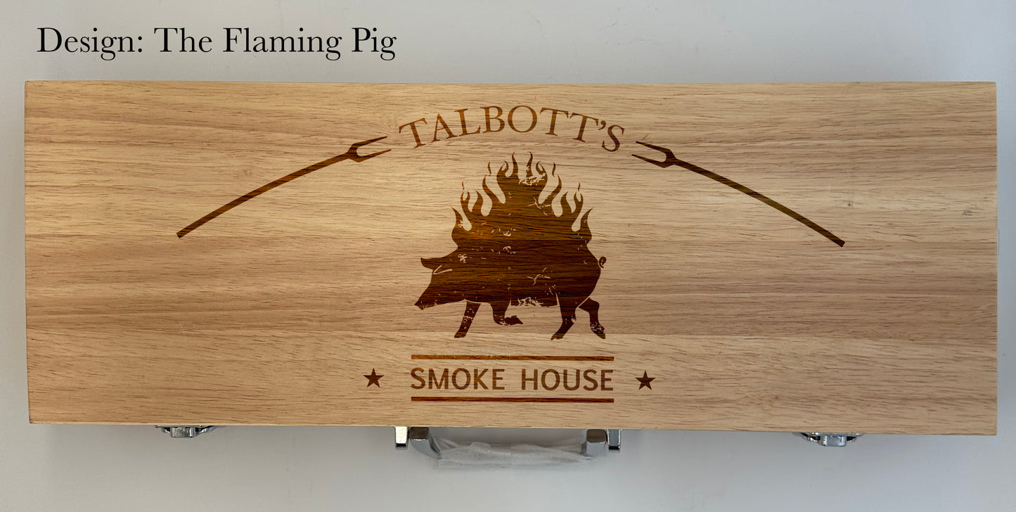 Premium BBQ Tools Kit with case