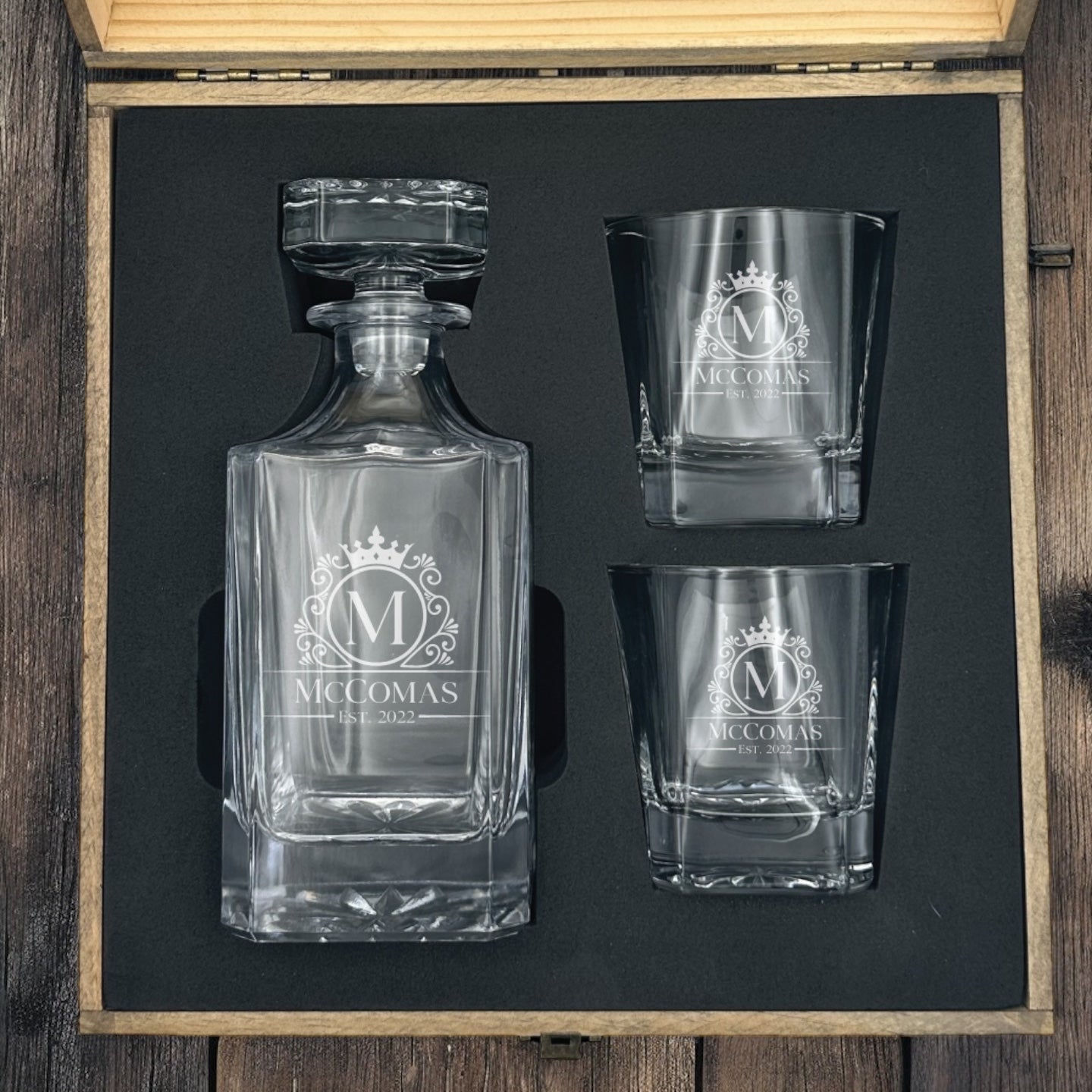 Premium Whiskey Decanter Set