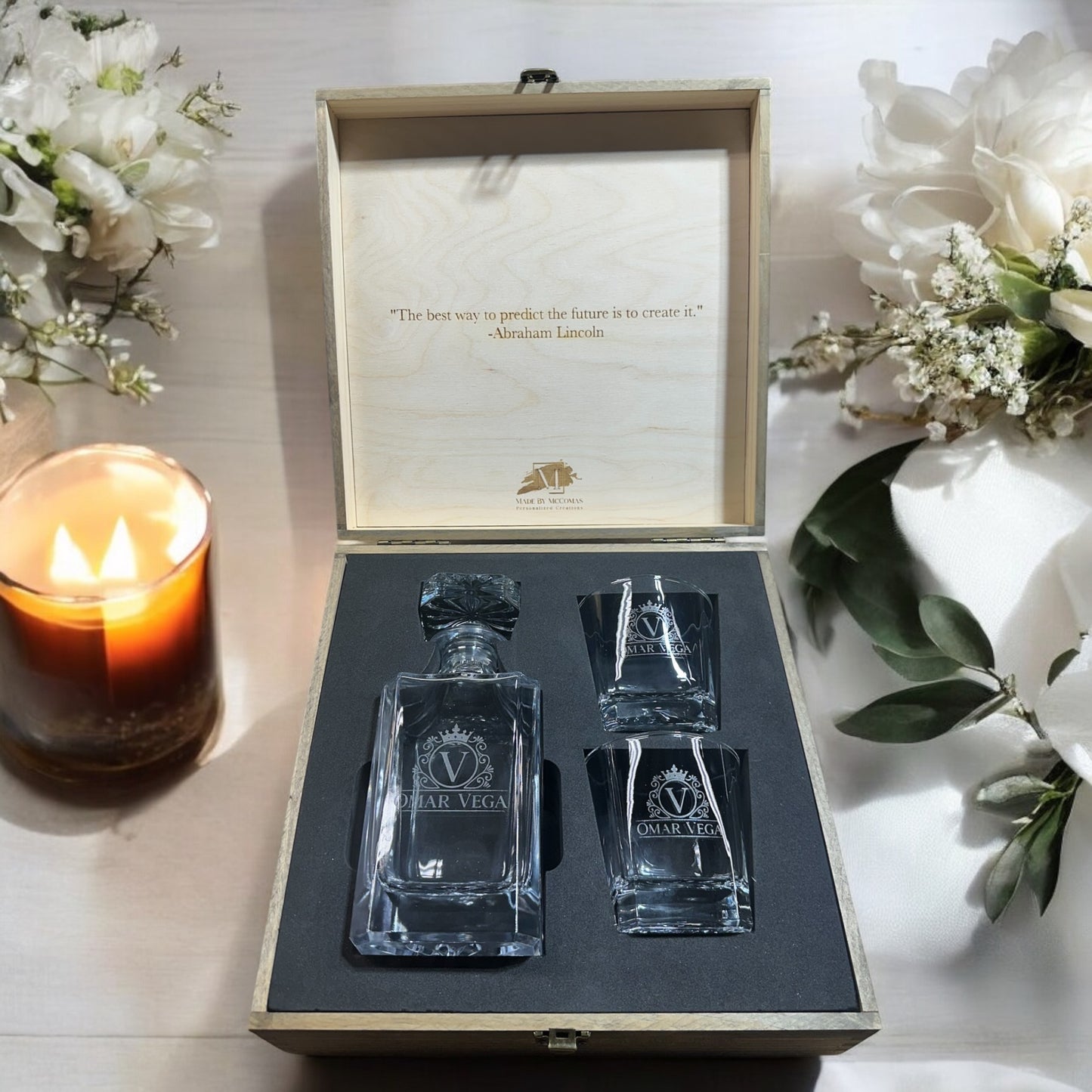 Premium Whiskey Decanter Set