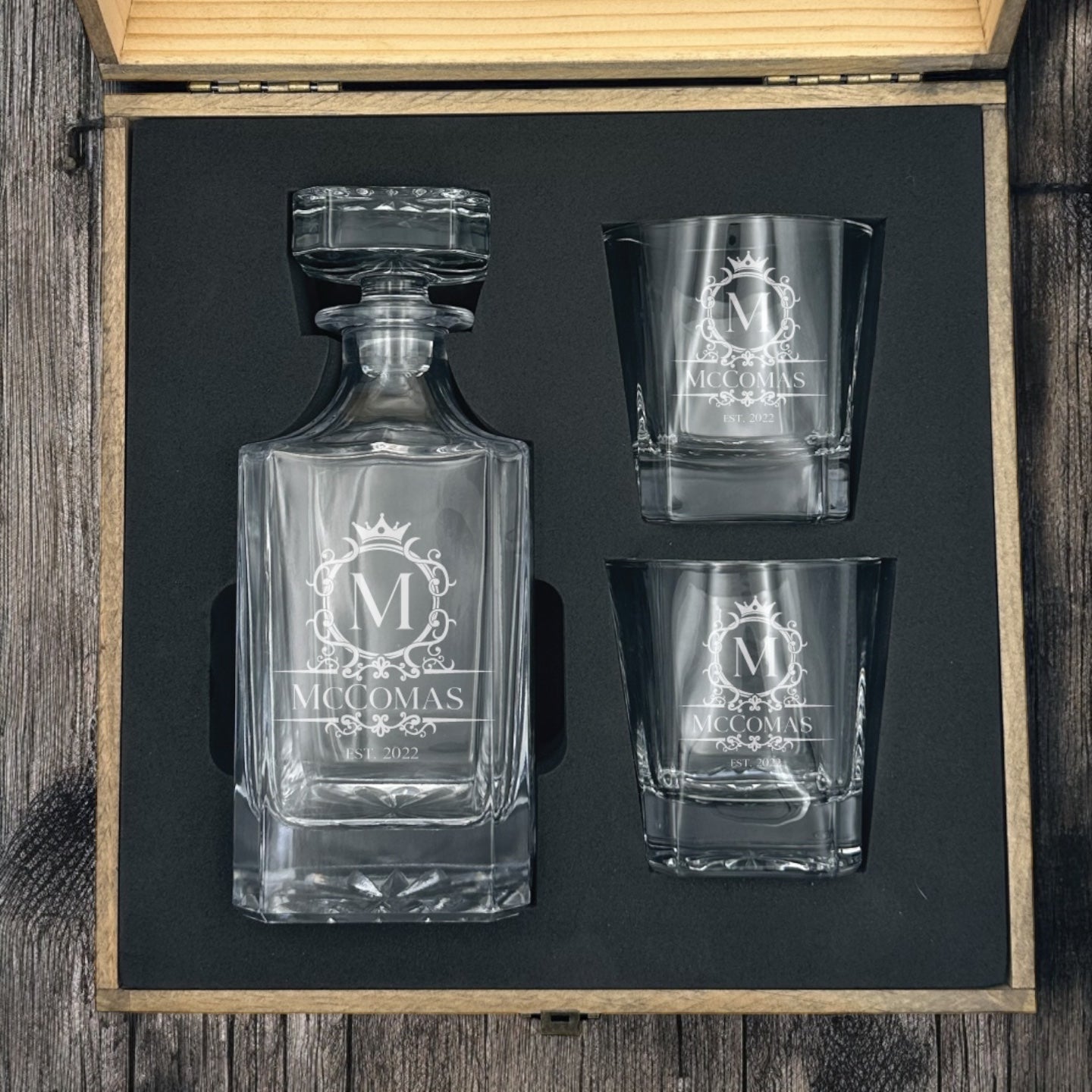 Premium Whiskey Decanter Set