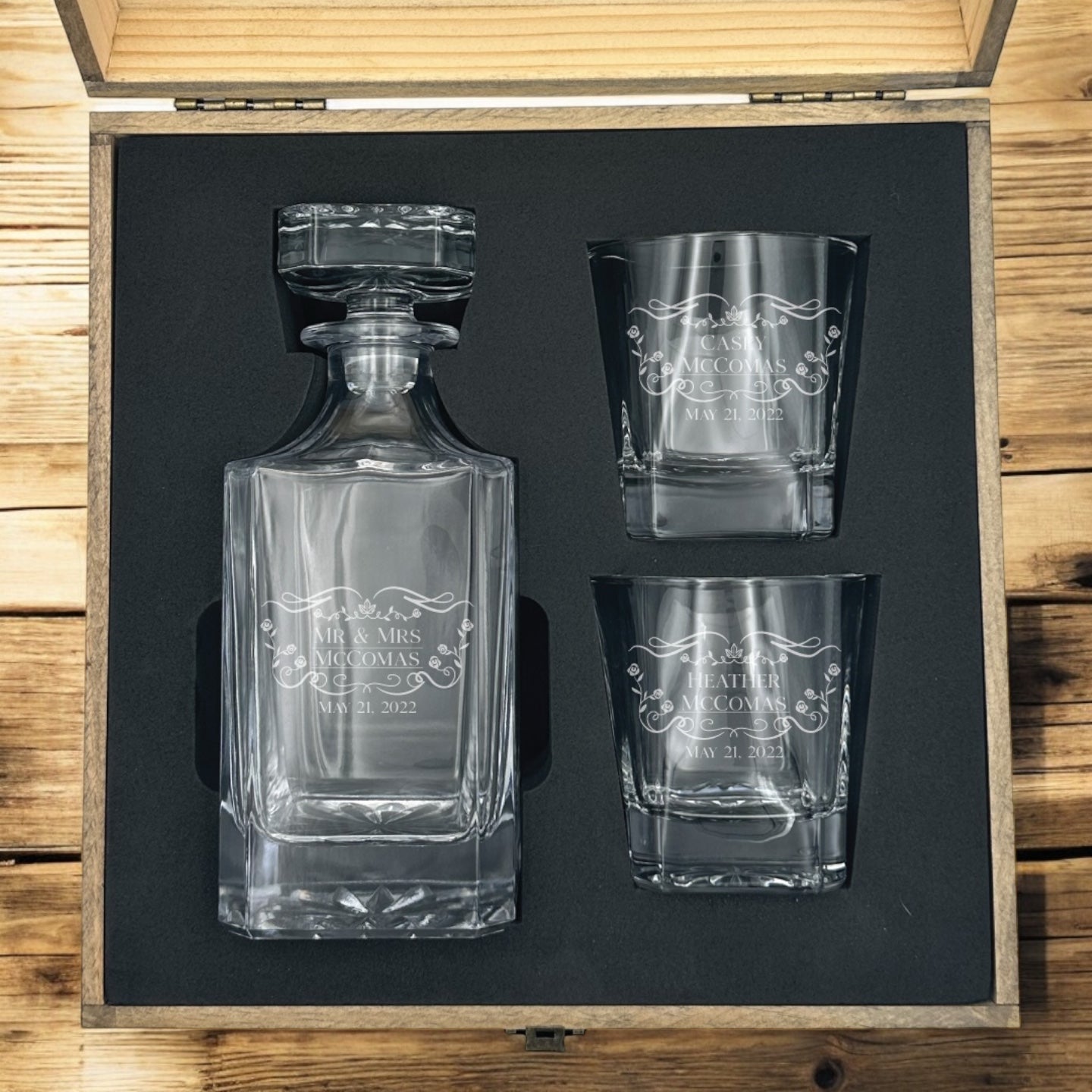 Premium Whiskey Decanter Set
