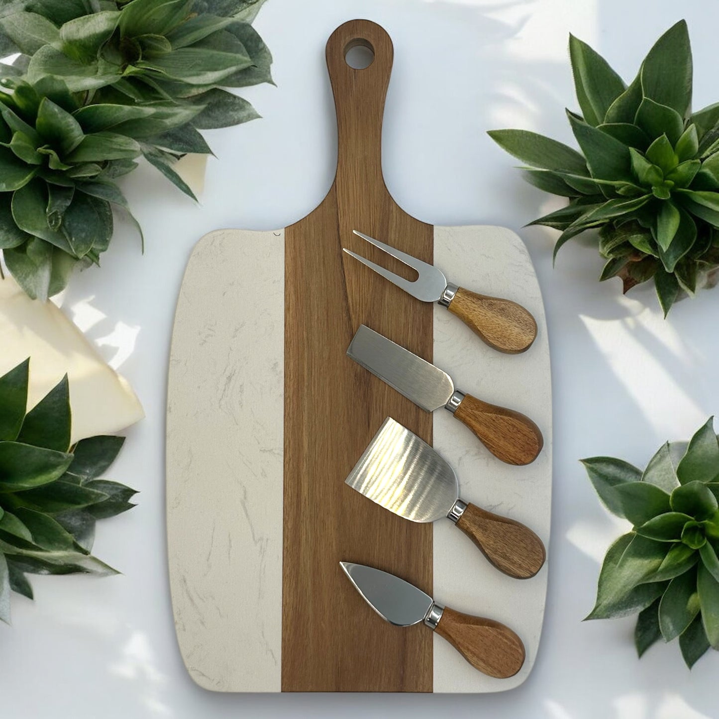 Serving Board With Utensils