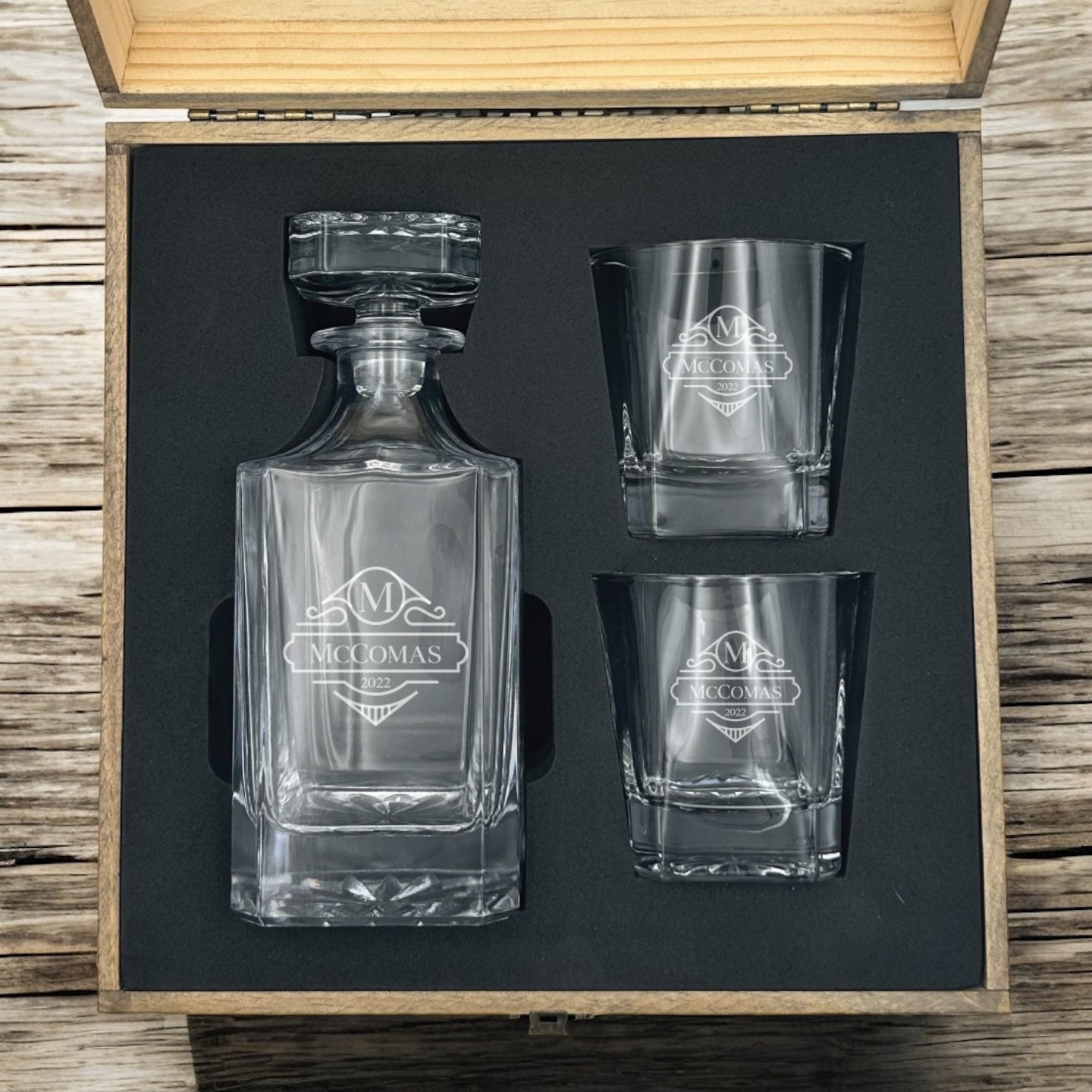 Premium Whiskey Decanter Set